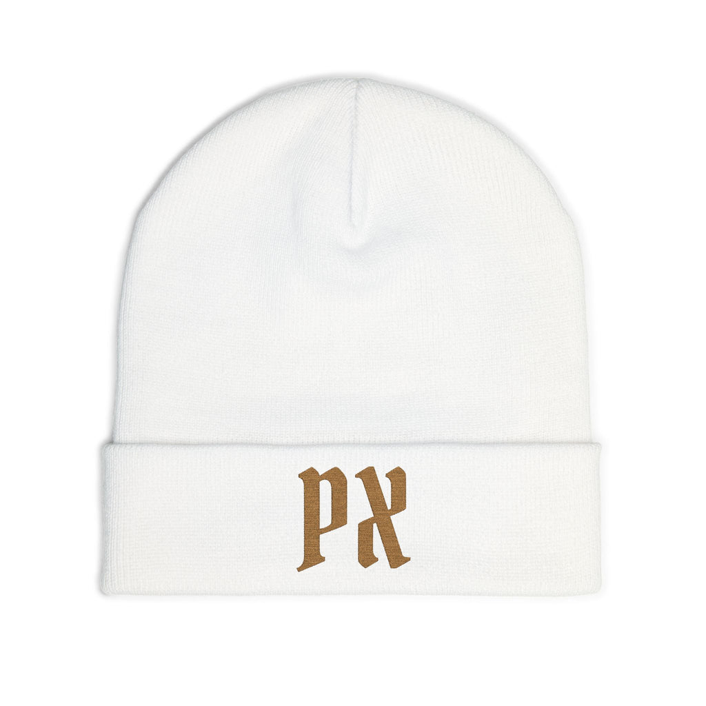Embroidered 'PX' Knit Beanie