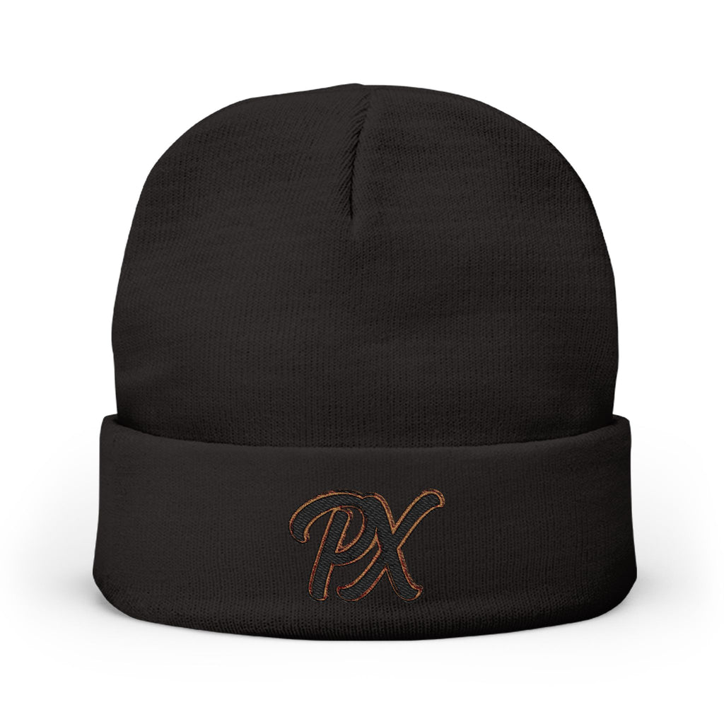 Embroidered 'PX' Knit Beanie