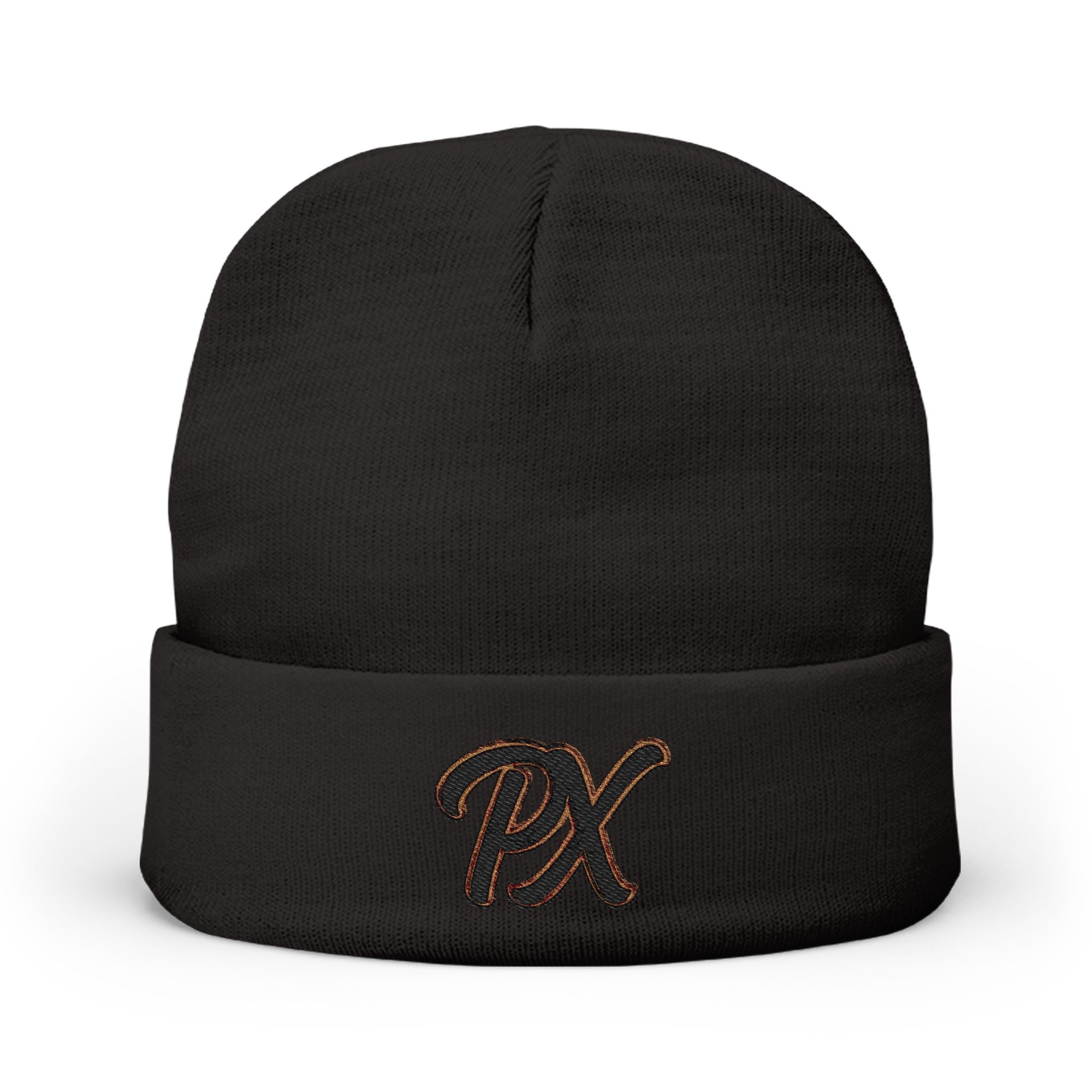 Embroidered 'PX' Knit Beanie