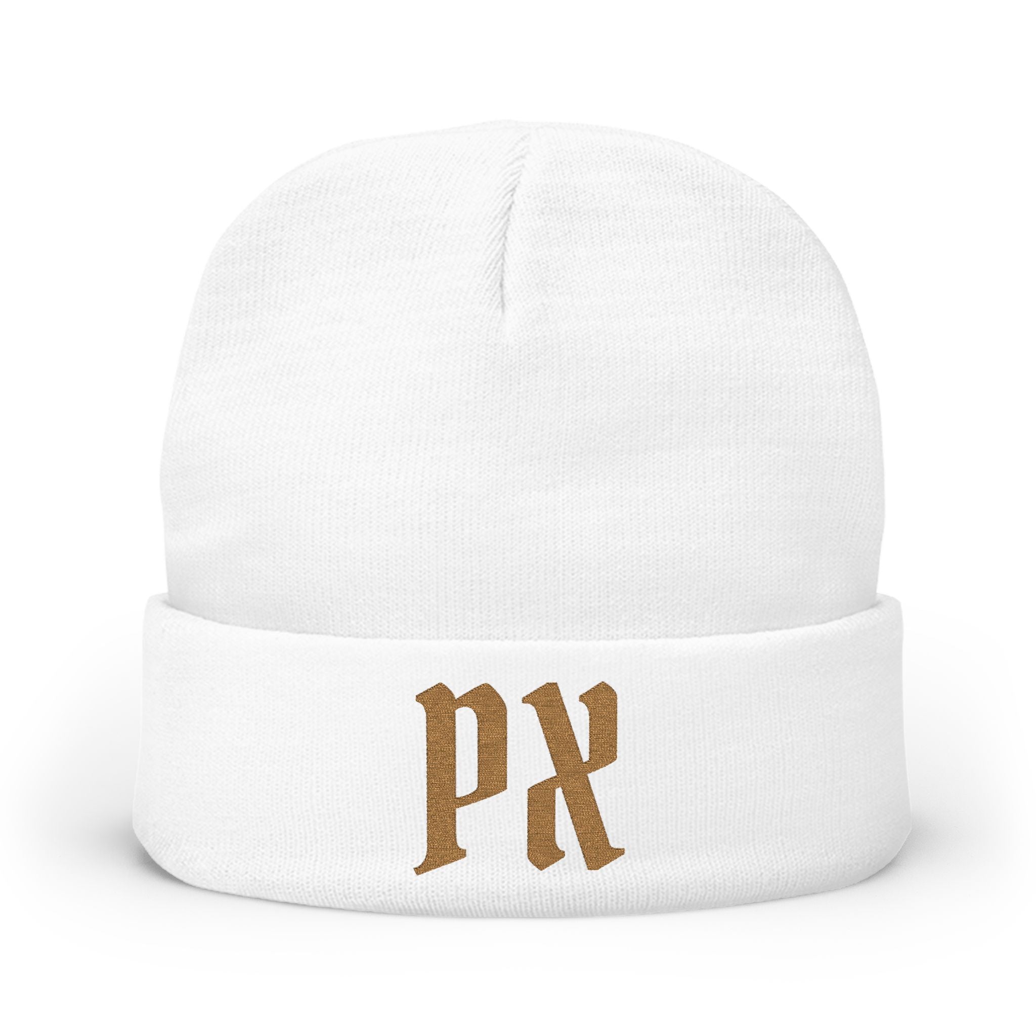 Embroidered 'PX' Knit Beanie