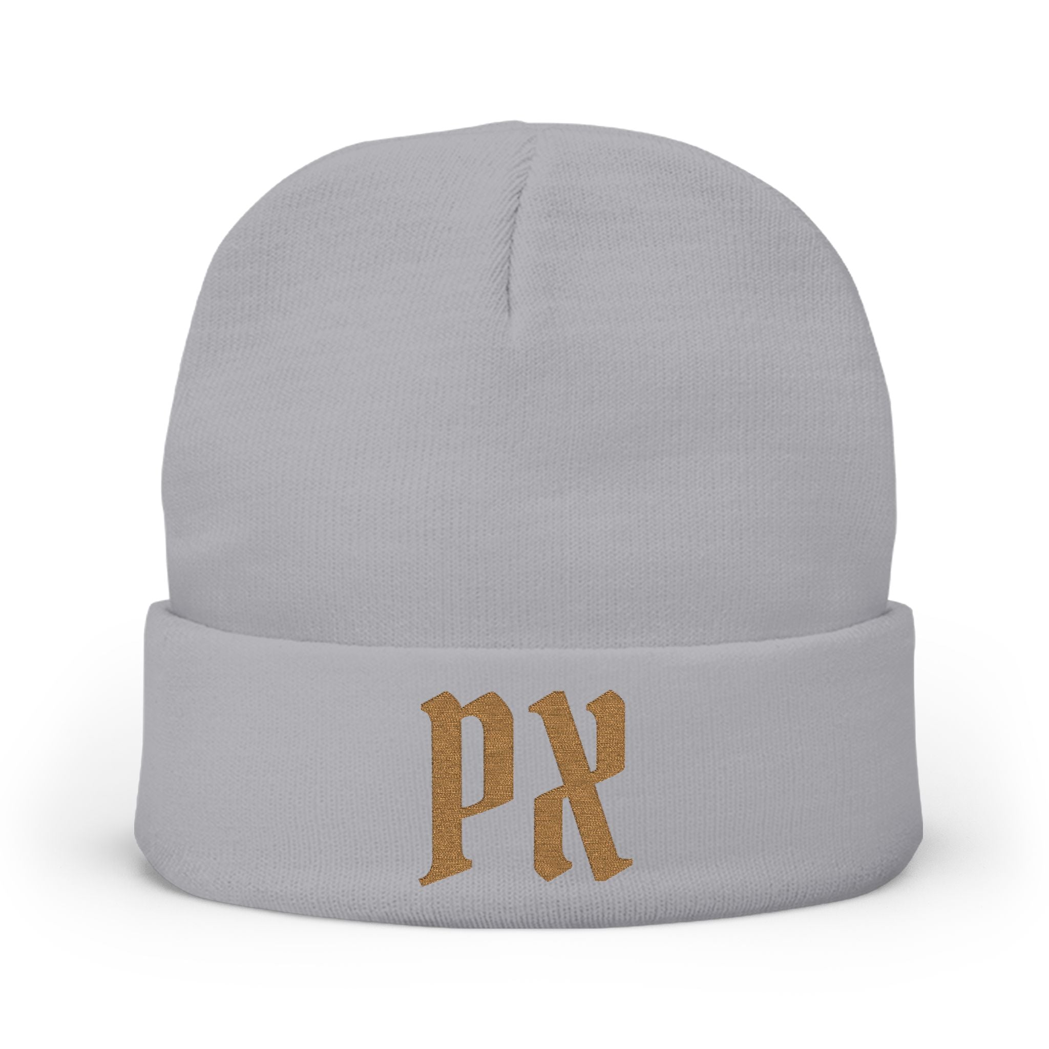 Embroidered 'PX' Knit Beanie