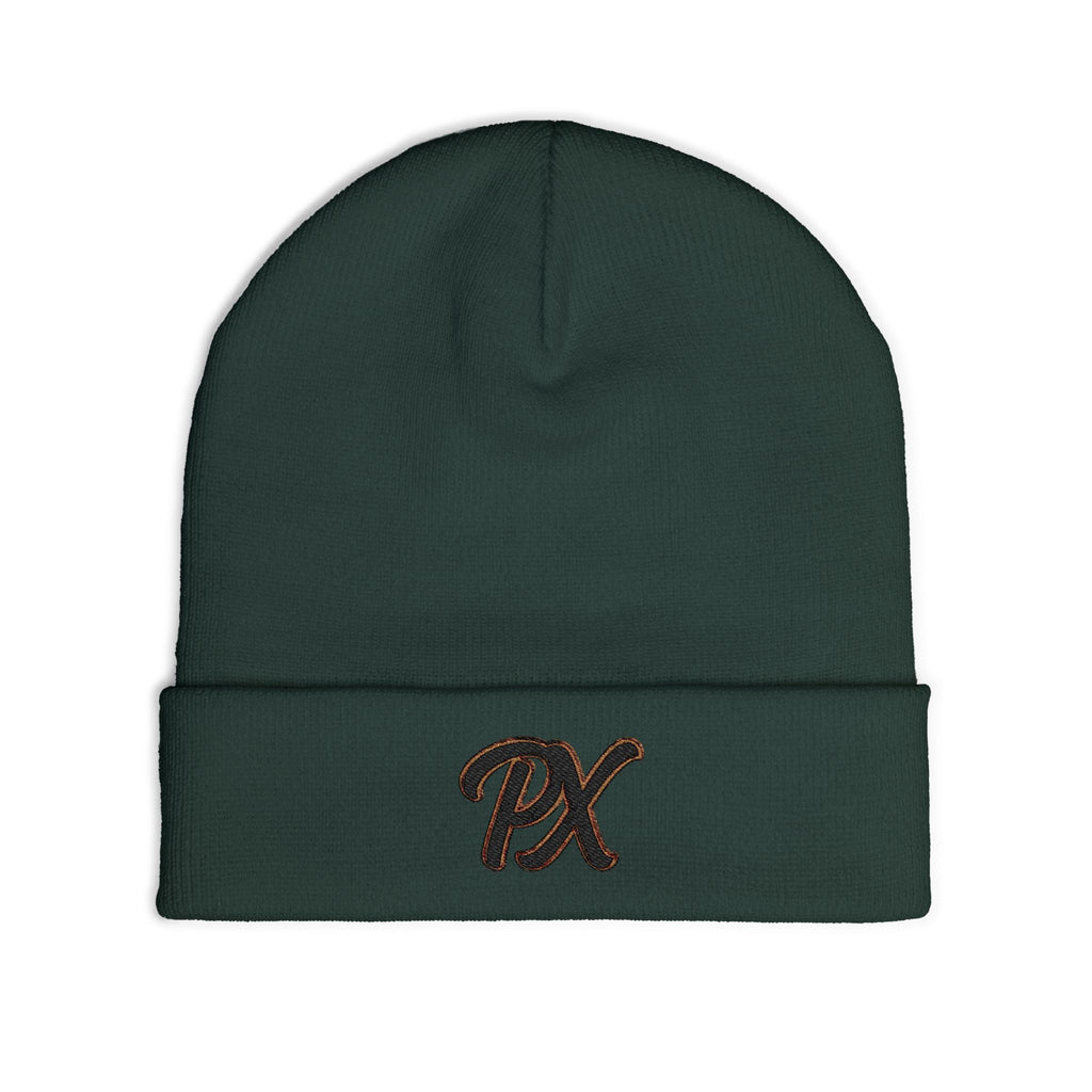 Embroidered 'PX' Knit Beanie
