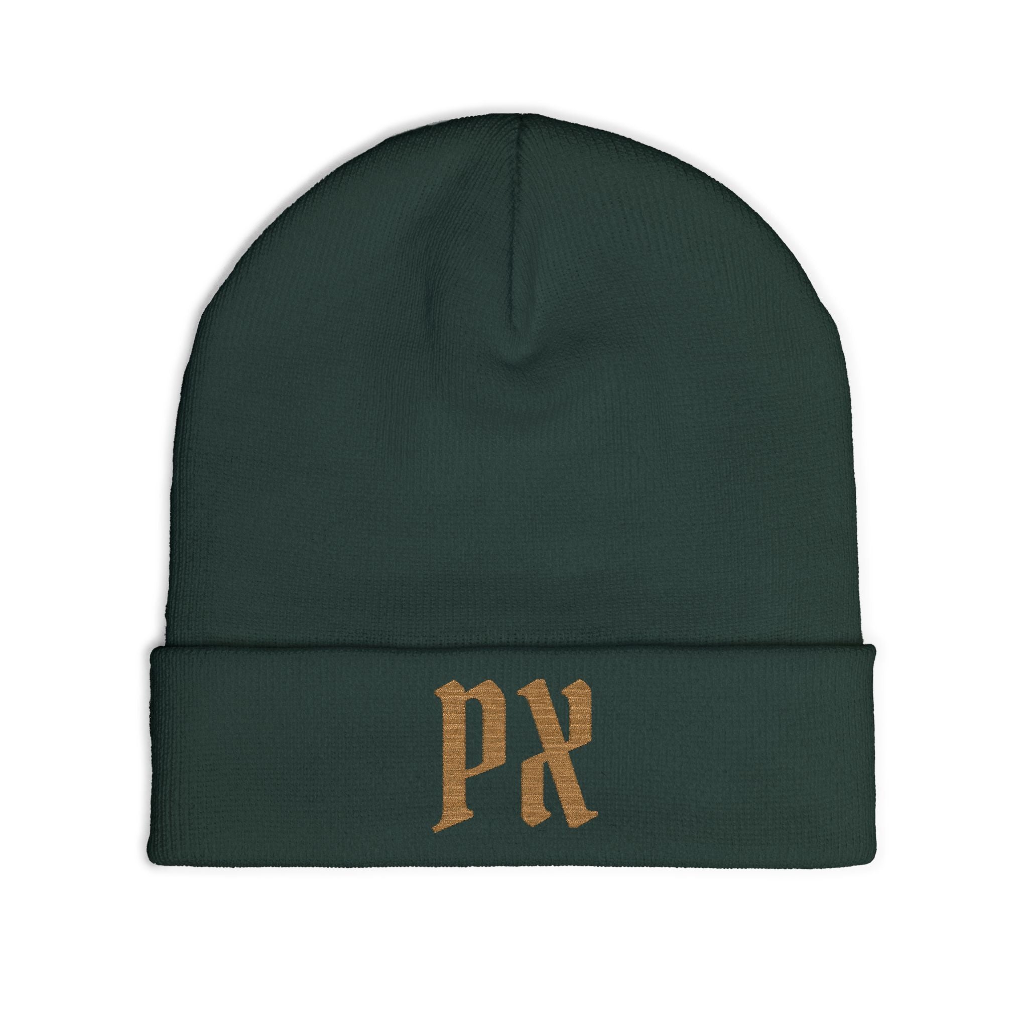 Embroidered 'PX' Knit Beanie