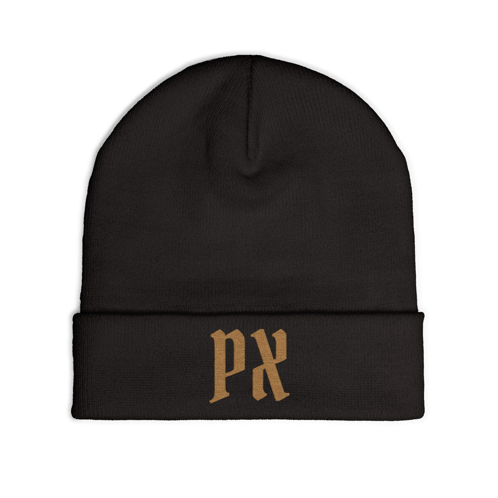 Embroidered 'PX' Knit Beanie