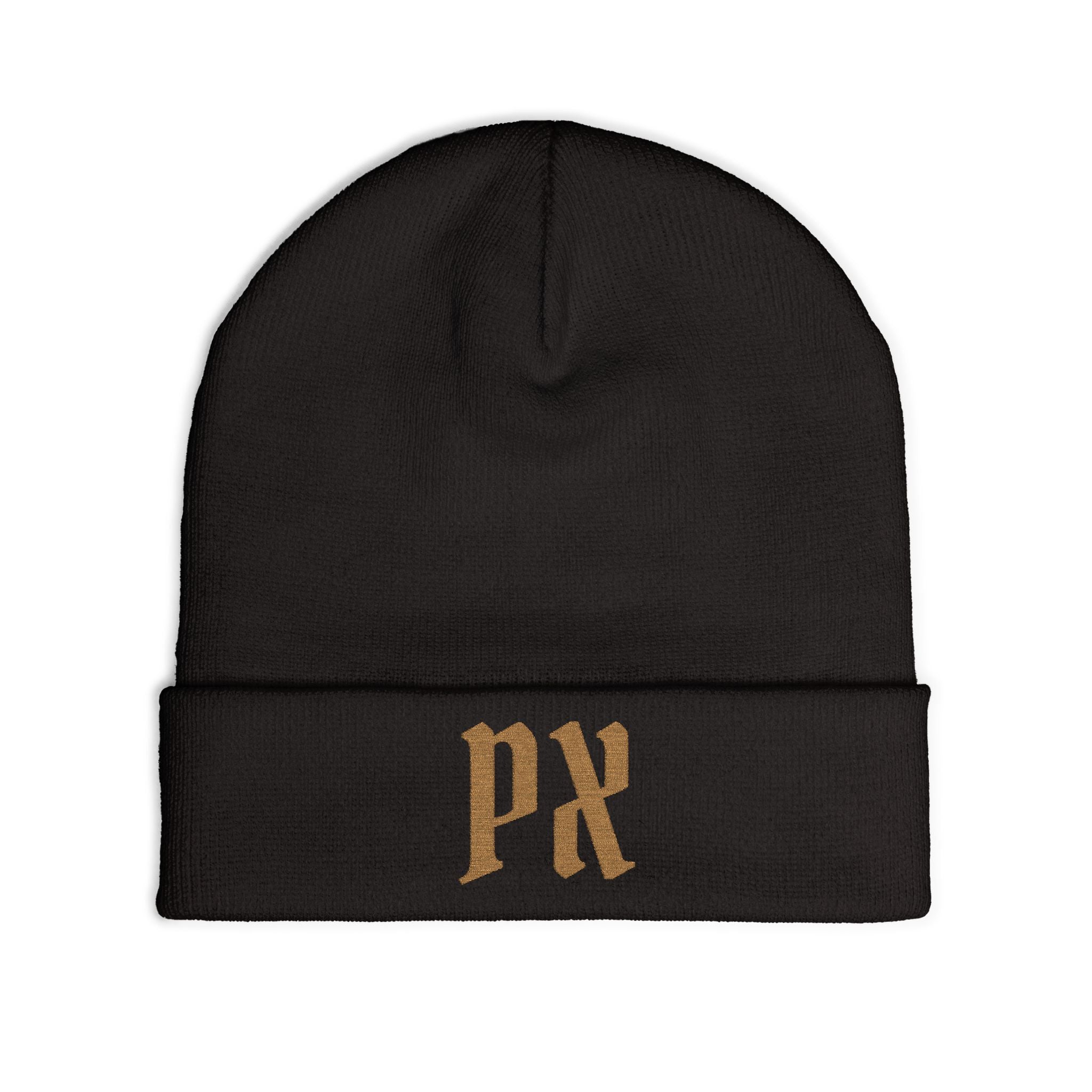 Embroidered 'PX' Knit Beanie