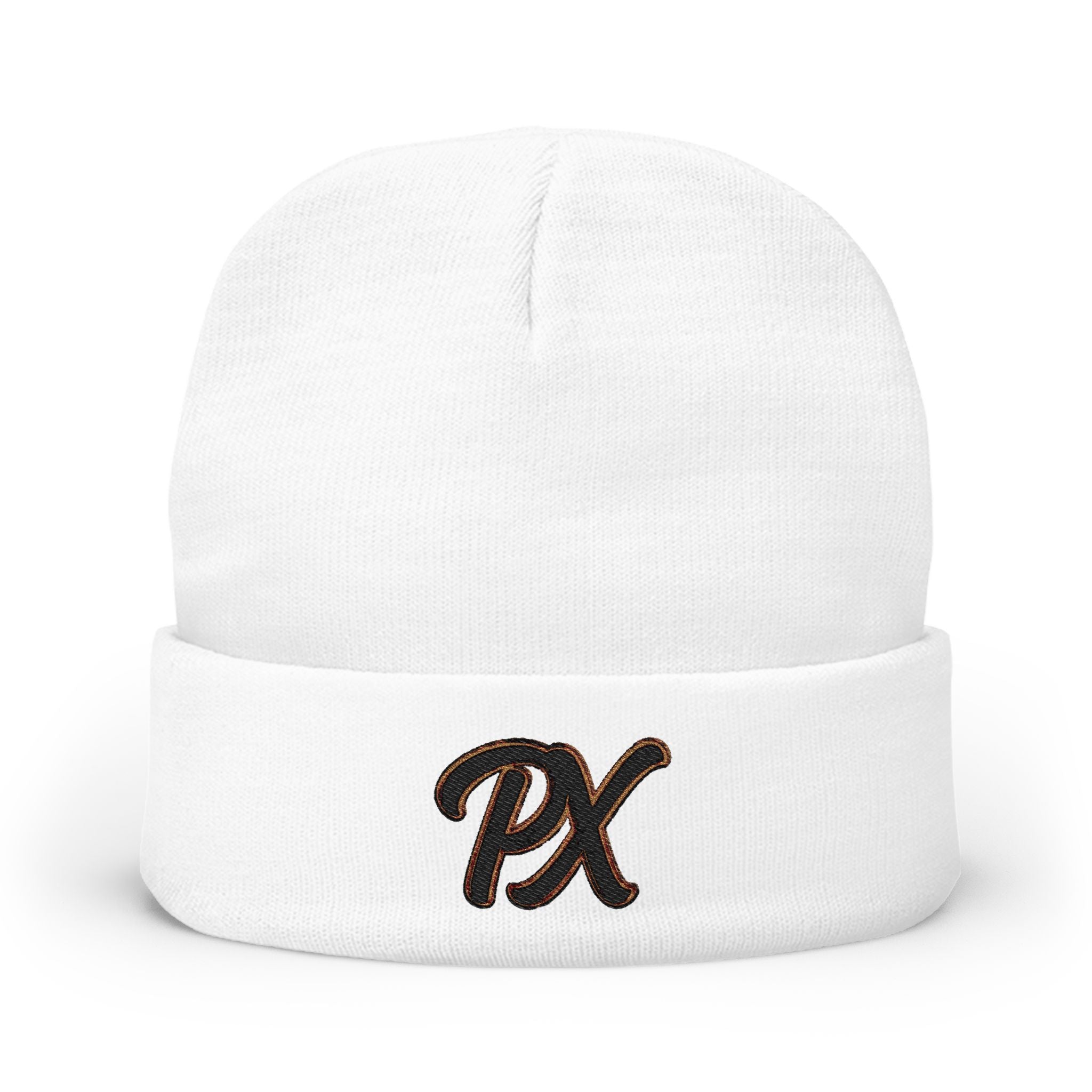 Embroidered 'PX' Knit Beanie