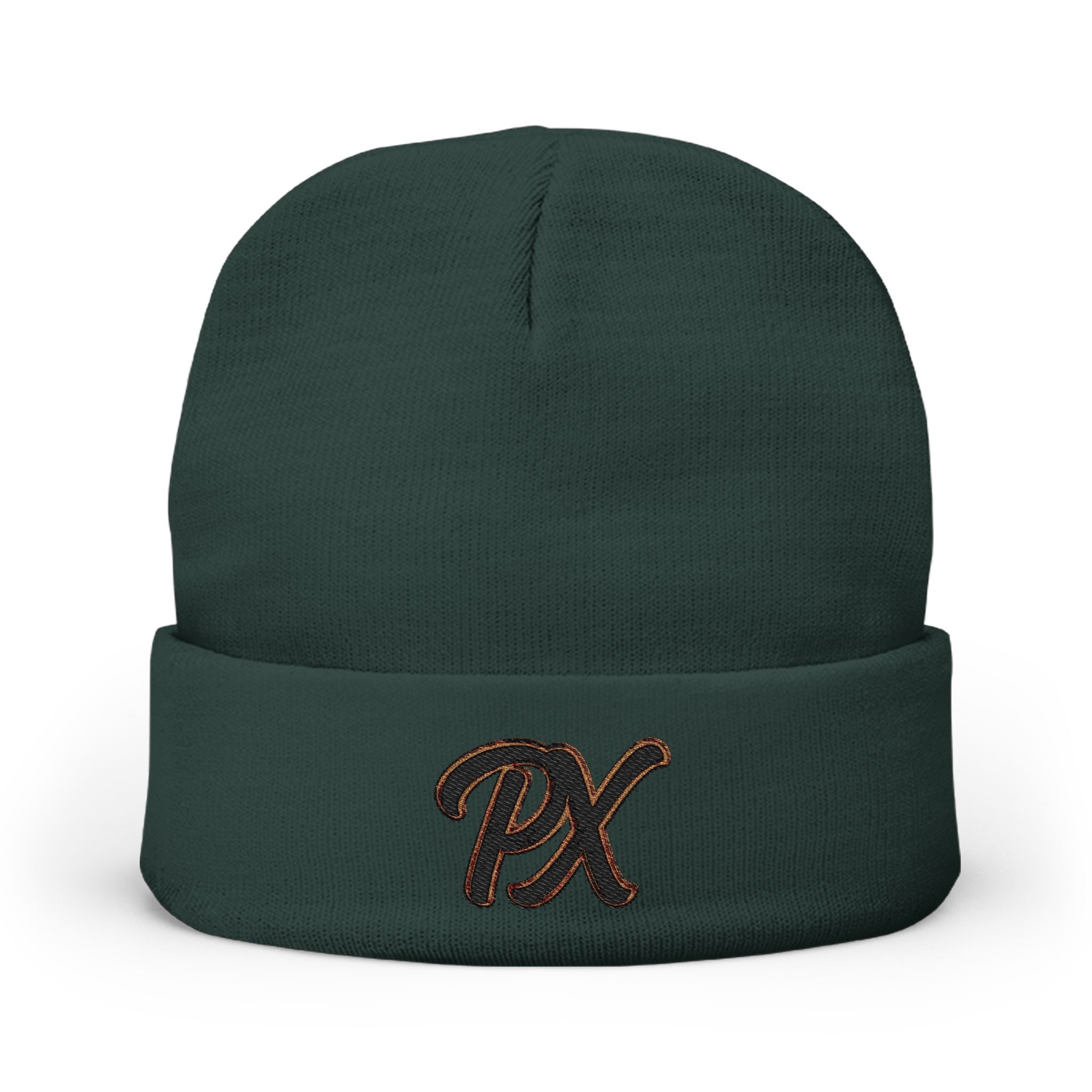 Embroidered 'PX' Knit Beanie