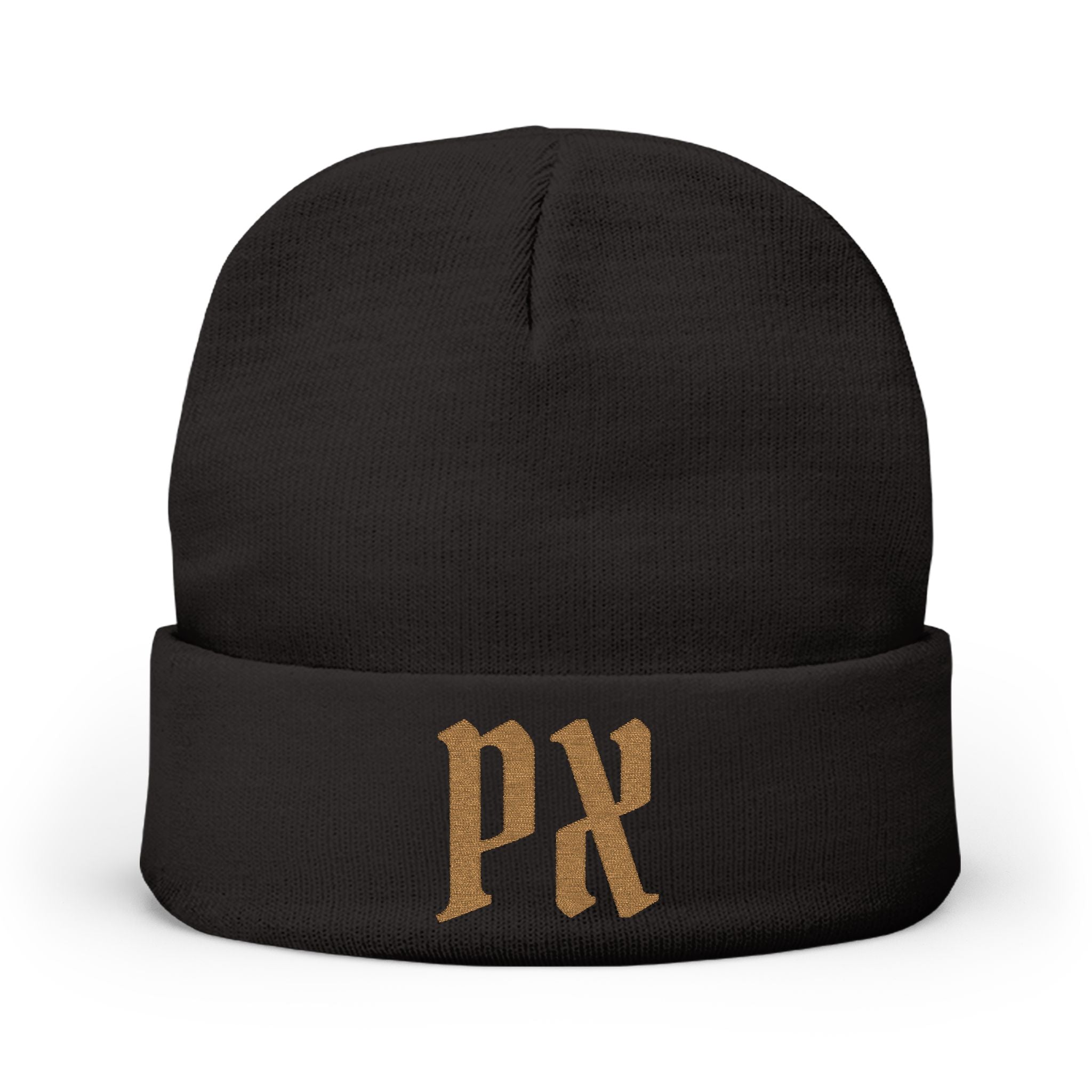 Embroidered 'PX' Knit Beanie