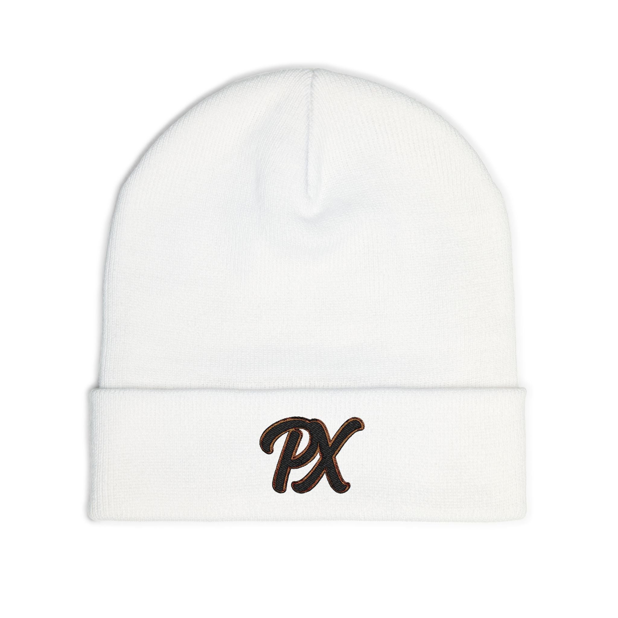 Embroidered 'PX' Knit Beanie