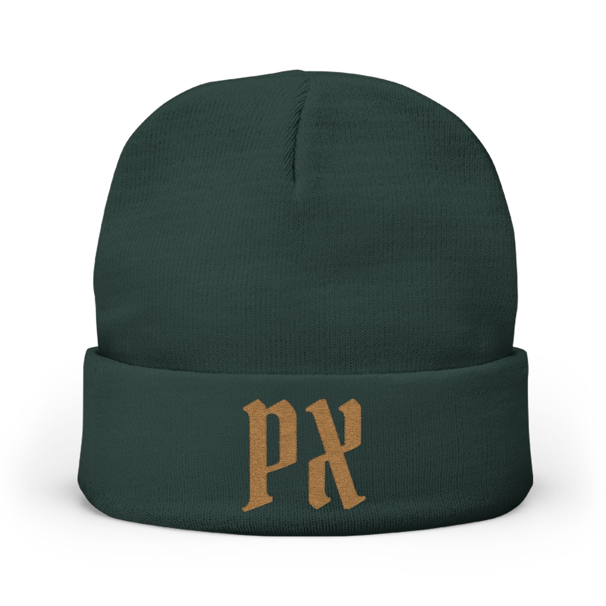 Embroidered 'PX' Knit Beanie
