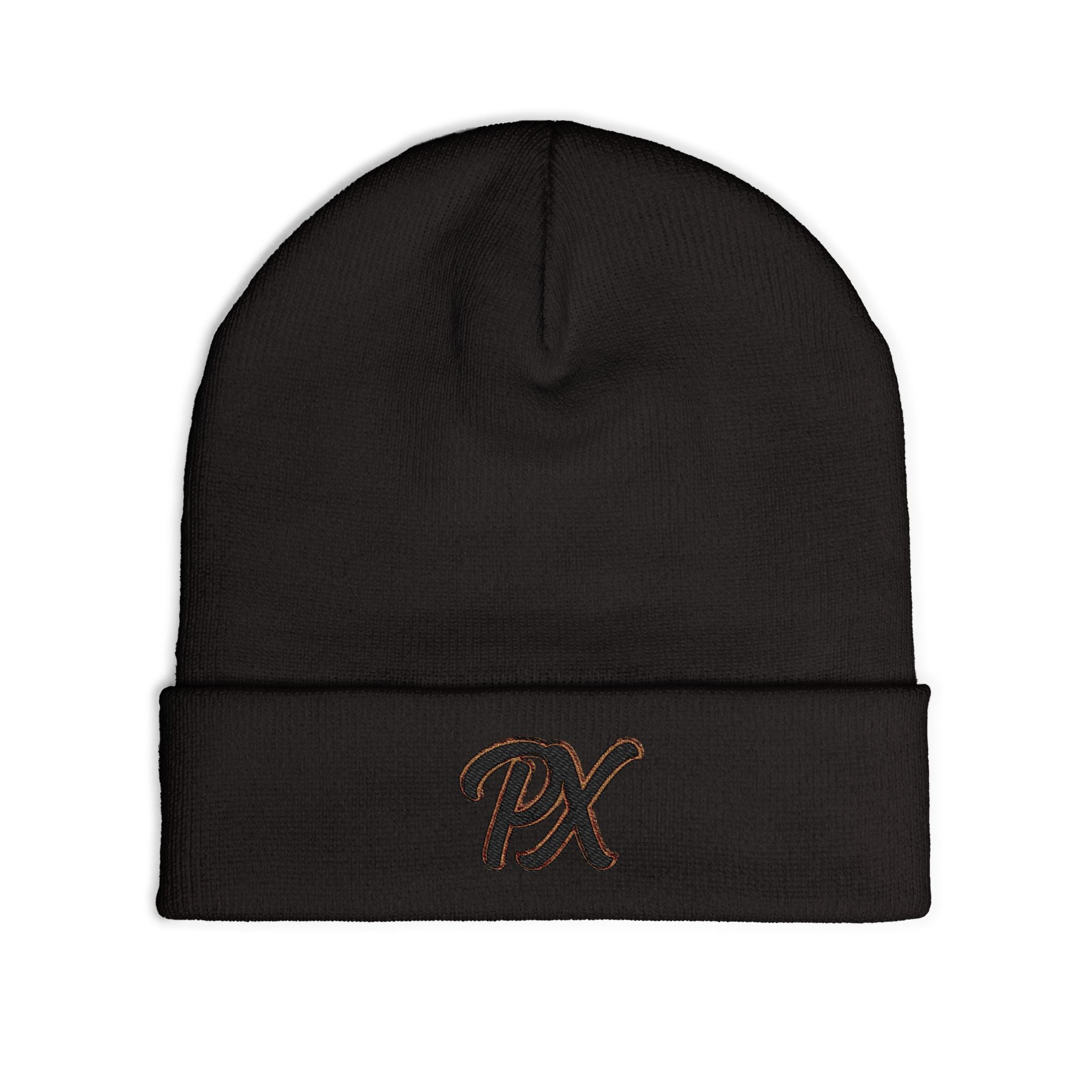 Embroidered 'PX' Knit Beanie